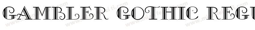 Gambler Gothic Regular字体转换